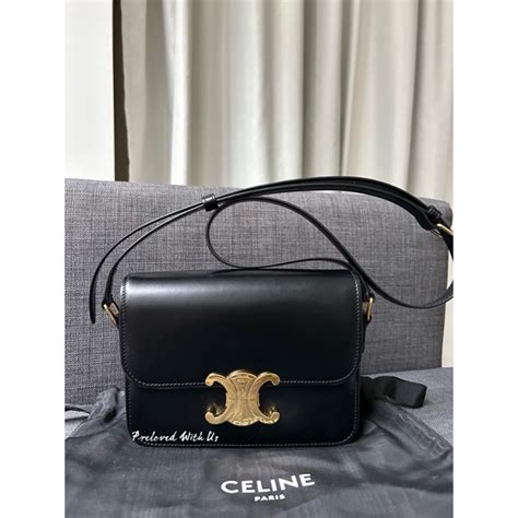 triomphe celine bag|Celine triomphe bag preloved.